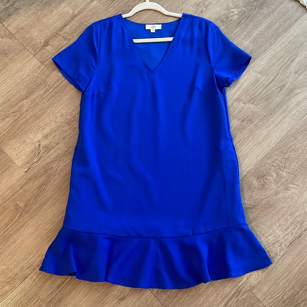 Royal Blue short sleeve cocktail dress